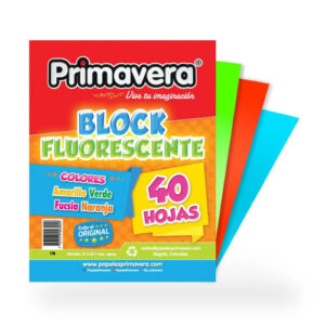 Block carta neon 40 hojas