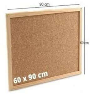 CARTELERA CORCHO 60X90 CM M/MADERA ECO