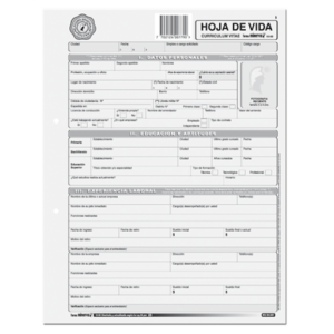 Hoja de vida gris X20 Minerva